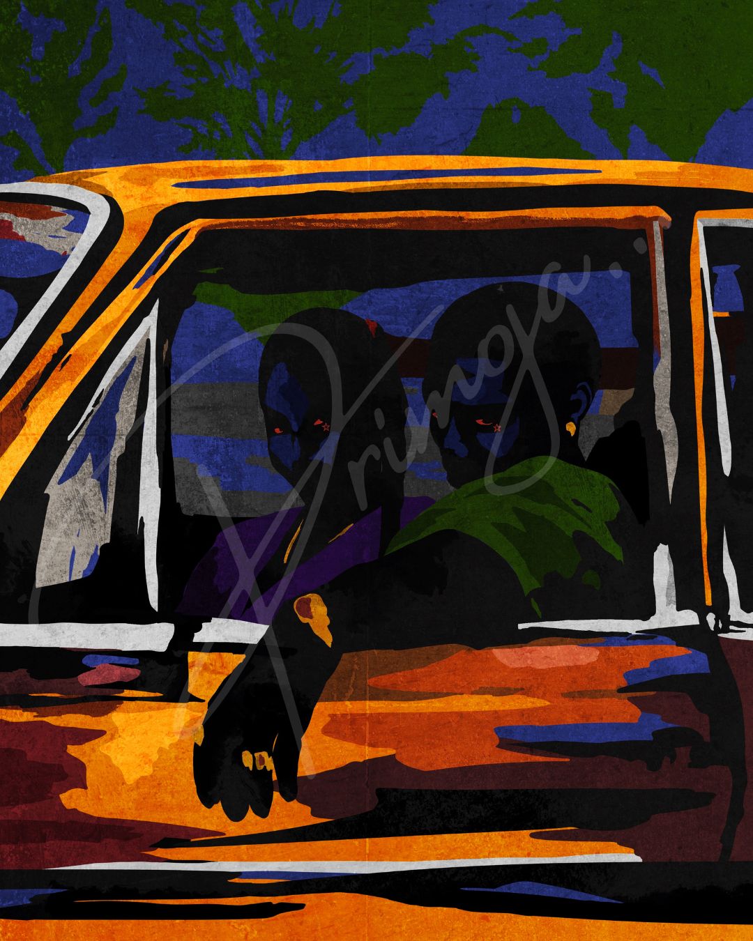 "RIGHT HERE" Print