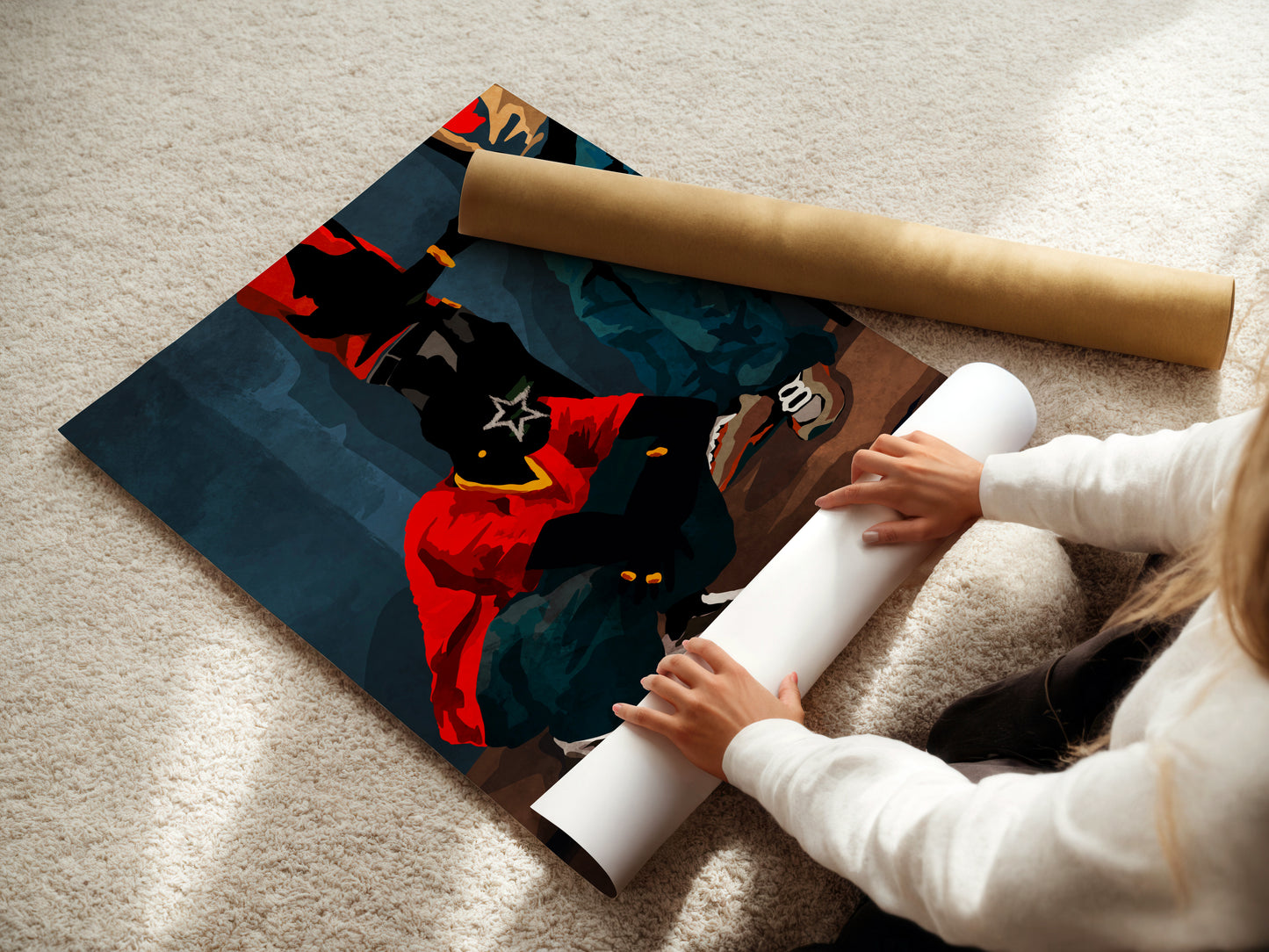 "UNDER THE STREET LIGHT" Print